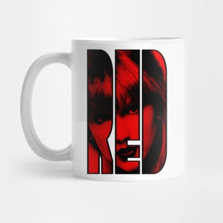 Red Text Musical Vintage Halftones Mug